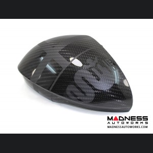 Alfa Romeo Stelvio Mirror Covers - Carbon Fiber- Full Replacements - Alfa Romeo Theme